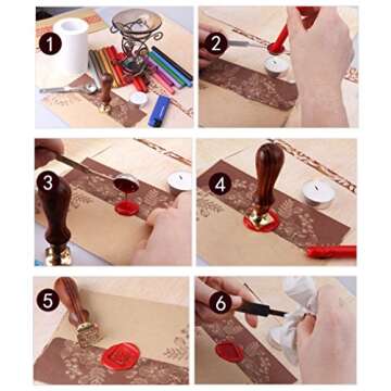 XICHEN®10PCS Vintage Sealing Glue Gun Sealing Wax Wax Sticks Wax Seal Supplies a Variety of Colors (Vintage Gold)