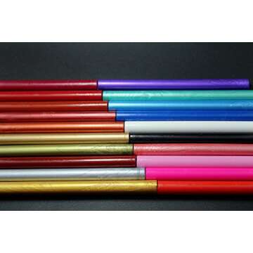 XICHEN®10PCS Vintage Sealing Glue Gun Sealing Wax Wax Sticks Wax Seal Supplies a Variety of Colors (Vintage Gold)