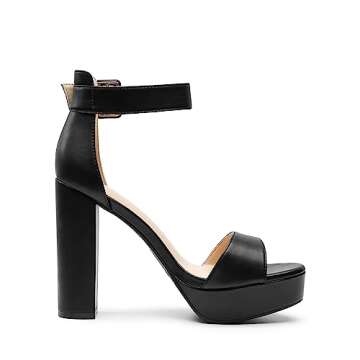 DREAM PAIRS Women's Hi-lo Heeled Sandal