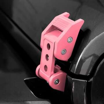 WWFGYX Hood Latches Aluminum Hood Lock Catch Latches Kit Compatible with Jeep Wrangler JK/JKU 2007-2...