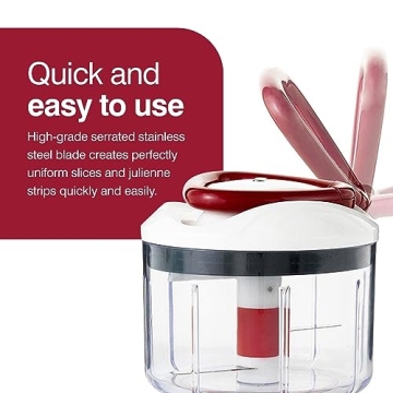 Zyliss Easy Pull Food Processor for Effortless Meal Prep