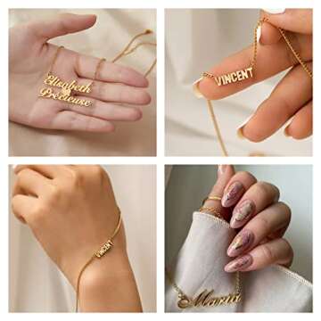 Personalized YESTIME Custom Name Necklace - Unique Gifts for Her