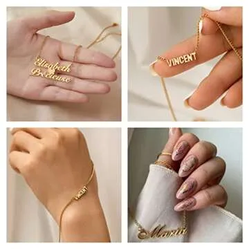 Personalized YESTIME Custom Name Necklace - Unique Gifts for Her