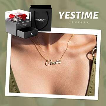 Personalized YESTIME Custom Name Necklace - Unique Gifts for Her