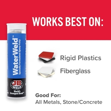 J-B Weld WaterWeld Epoxy Putty Stick 2 oz Durable Repair Stick