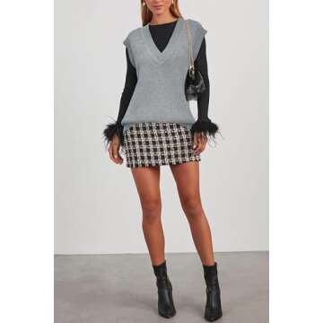 Chic Arach&Cloz Women's Sweater Vest for Stylish Fall Looks