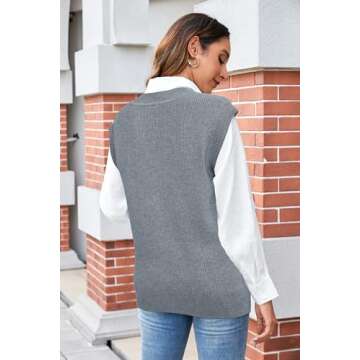 Chic Arach&Cloz Women's Sweater Vest for Stylish Fall Looks