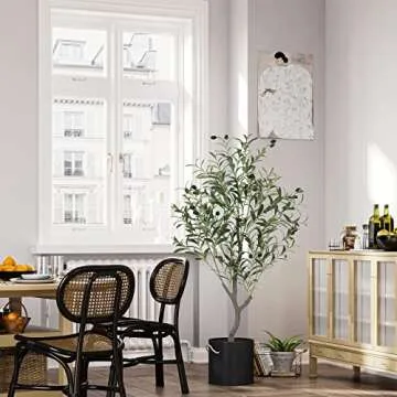 4ft VIAGDO Artificial Olive Tree for Home Decor