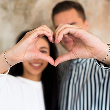 Long Distance Relationship Bracelets for Couples Gifts