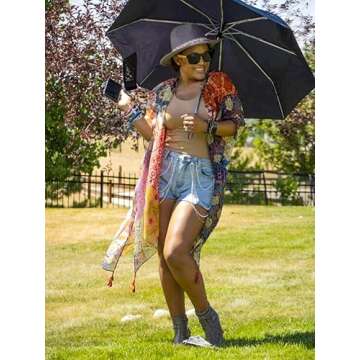 Moss Rose Women Summer Kimono Bathing Suit Cover Up