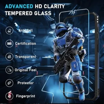 Janmitta Compatible with Samsung Galaxy S25 FE Case Built in Slide Camera Lens Cover+Screen Protector+Finger Ring Holder Kickstand,Heavy Duty Shockproof Full Body Phone Cover,2025 Blue