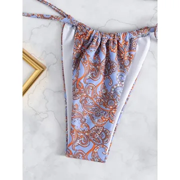 Buy SOLY HUX Trendy Bikini Set with Floral Design