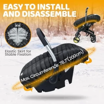 Orzbow Baby Car Seat Cover - Cozy Winter Protection