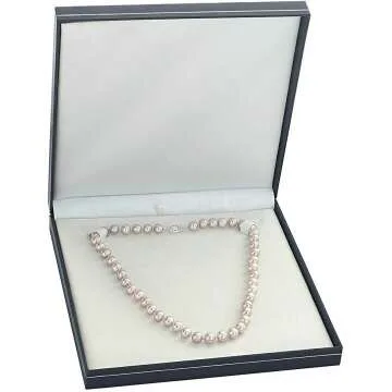 Stunning 14K Gold Pink Freshwater Pearl Necklace