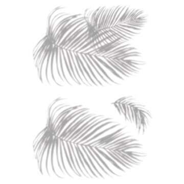 Mr. Kate RoomMates RMK5063SLM Tropical Shadow Palm Frond Peel and Stick Wall Decals , Grey
