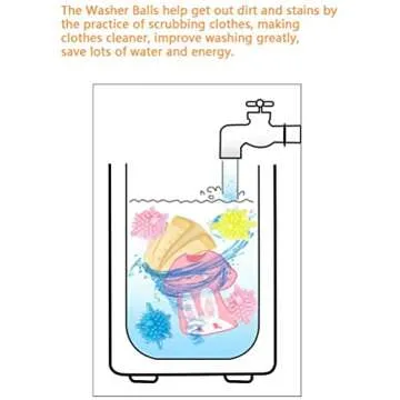 Laundry Scrubbing Balls - 15 Pack for Efficient Washing