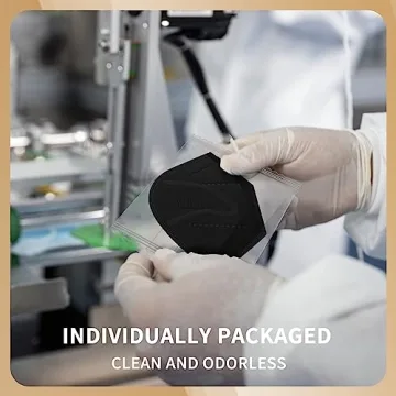 FACEMOON KN95 Face Masks 100 Pack Adjustable 5 Layer Protection