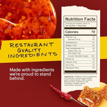 Momofuku Hot Honey Chili Crunch - Flavorful Condiment 7.7oz