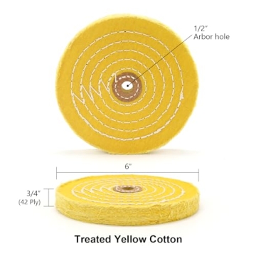 SCOTTCHEN 6 inch Buffing Polishing Wheel for Quick Results