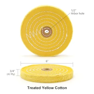 SCOTTCHEN 6 inch Buffing Polishing Wheel for Quick Results