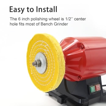 SCOTTCHEN 6 inch Buffing Polishing Wheel for Quick Results