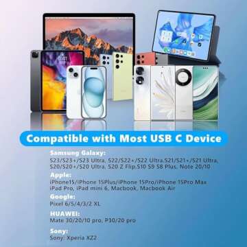 iPhone 15 USB C Headphone and Charger Adapter 2-Pack