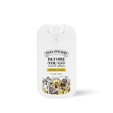 Poo-Pourri Before-You-Go Toilet Spray, Original Citrus 1 Fl Oz - Natural Essential Oils for Odor Con...