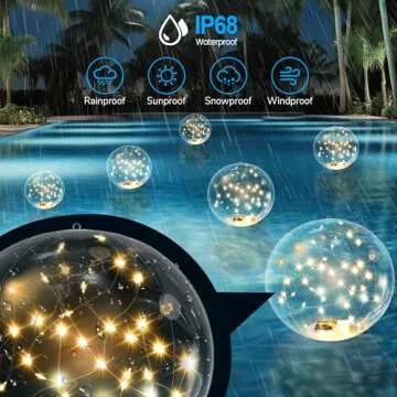 Numiko Solar Floating Pool Lights - Eco-Friendly & Bright