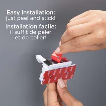 Safety 1st Adhesive Cabinet 4 Piece Latch for Childproofing, White