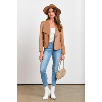 PRETTYGARDEN Women's Faux Suede Jacket for Chic Styles