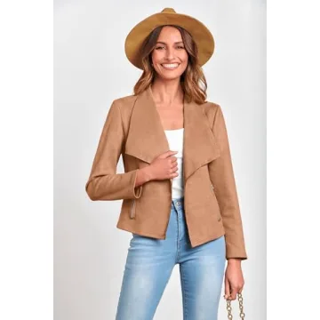 PRETTYGARDEN Women's Faux Suede Jacket for Chic Styles