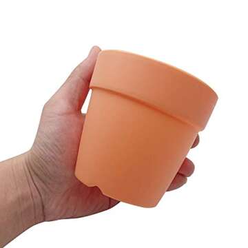 Colorful Plastic Planter Pots for Seedlings & Decor