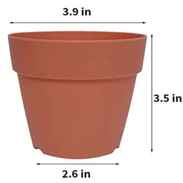 Colorful Plastic Planter Pots for Seedlings & Decor