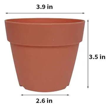Colorful Plastic Planter Pots for Seedlings & Decor