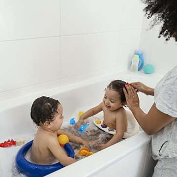 Bath Toys for Toddlers 1-3, Baby Dinosaur Bath Toy No Holes Bathtub Toys 12 PCS Soft Baby Pool Toys for Boys, Girl