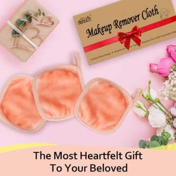HOMEXCEL Makeup Remover Cloths 12 Pack - Soft and Reusable