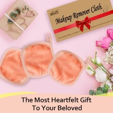 HOMEXCEL Makeup Remover Cloths 12 Pack - Soft and Reusable