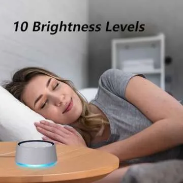 LazyNight Brown Noise Sound Machine White Noise Machine with 30 Soothing Sounds for Sleep 12 Colors Night Light for Baby Adults Kids Sleep Machines 36 Volume Levels 5 Timers for Home Office Travel