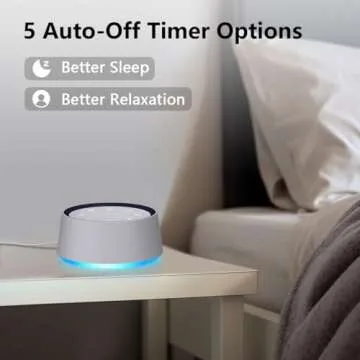 LazyNight Brown Noise Sound Machine White Noise Machine with 30 Soothing Sounds for Sleep 12 Colors Night Light for Baby Adults Kids Sleep Machines 36 Volume Levels 5 Timers for Home Office Travel