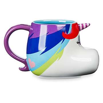 Disney Inside Out Rainbow Unicorn Figural Mug