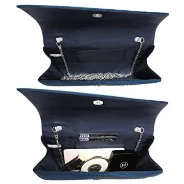 Dasein Rhinestone Evening Clutch for Weddings and Parties