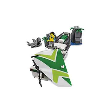 LEGO City 60168 Sailboat Rescue Building Toy With Boats That Really Float. Includes: Coast Guard Rescue Boat, Sailboat, Rock Island, 2 Minifigures, 1 Shark Minifigure. 195 Pieces. Item: 6174681.