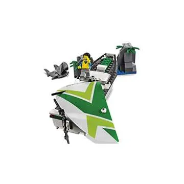 LEGO City 60168 Sailboat Rescue Building Toy With Boats That Really Float. Includes: Coast Guard Rescue Boat, Sailboat, Rock Island, 2 Minifigures, 1 Shark Minifigure. 195 Pieces. Item: 6174681.