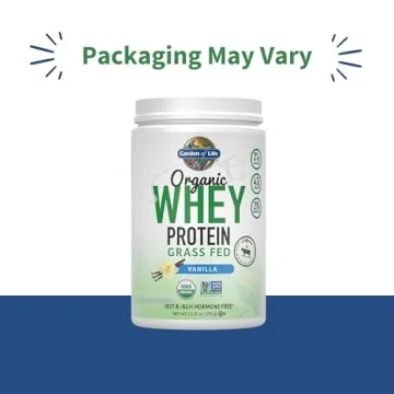 Garden of Life Grass Fed Whey Protein Powder - Vanilla Flavor
