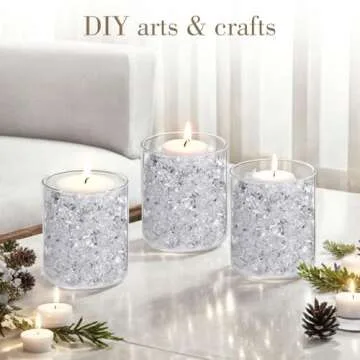 DomeStar Fake Ice Rocks - 1000 Acrylic Ice Cubes