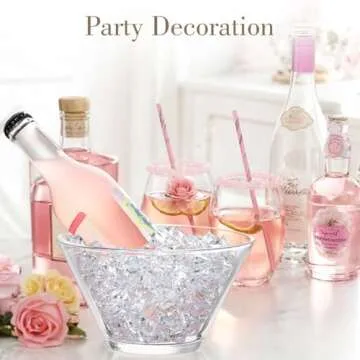 DomeStar Fake Ice Rocks - 1000 Acrylic Ice Cubes