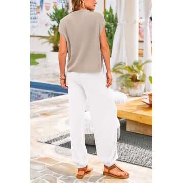 PRETTYGARDEN Women's 2 Piece Outfits Sweater Sets Knit Pullover Tops And High Waisted Pants Matching...