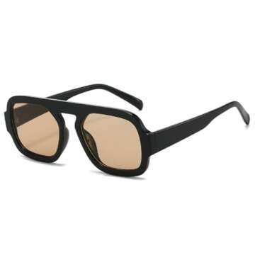 Stylish Retro Square Sunglasses UV400 for All