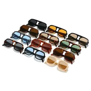 Stylish Retro Square Sunglasses UV400 for All