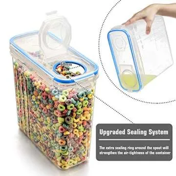 Wildone Cereal Storage Containers Set - BPA Free, Airtight